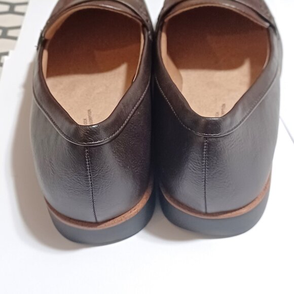 Faux Croc Brown Loafers Life Stride Size 9 - Picture 5 of 7